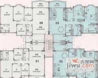 祈福新邨翠湖居4室2厅2卫148㎡户型图