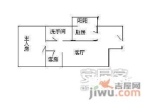 丽江花园2室1厅1卫80㎡户型图