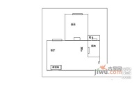 丽江花园1室1厅1卫户型图