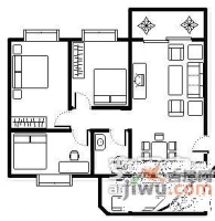 宏康花园康慧苑3室2厅1卫110㎡户型图