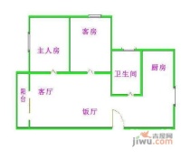 宏康花园康慧苑2室1厅1卫82㎡户型图