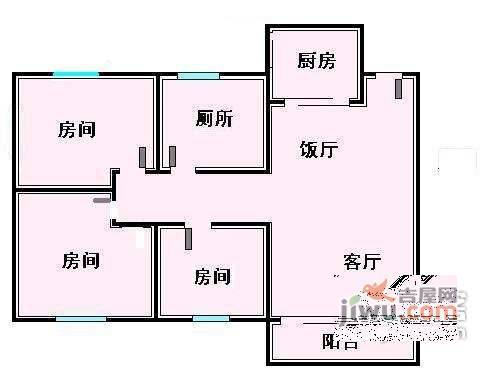 云宁居2室1厅1卫71㎡户型图