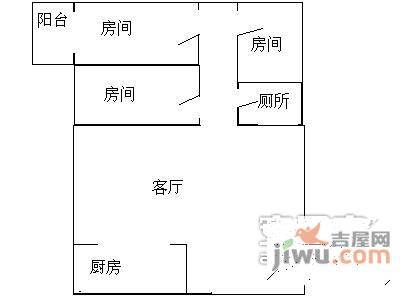 芳草园小区3室2厅1卫户型图