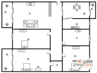永大新城3室2厅2卫128㎡户型图