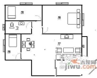 永大新城3室1厅1卫86㎡户型图