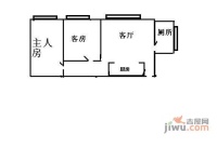 MBA国际公寓2室1厅1卫63㎡户型图