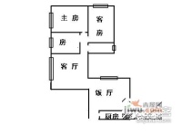 丽江花园丽字楼3室1厅2卫100㎡户型图