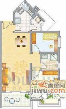 祈福新邨活力花园2室2厅1卫86㎡户型图