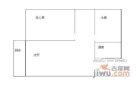 上漖海滨花园2室1厅1卫70㎡户型图