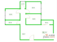 金田花苑3室2厅1卫103㎡户型图