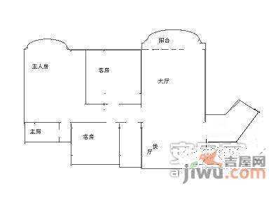 祈福新邨A区4室2厅2卫192㎡户型图