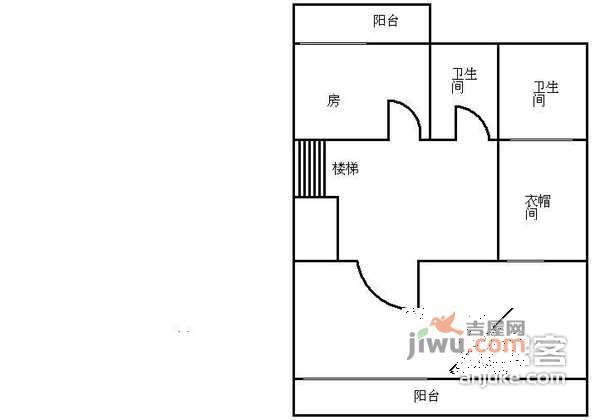 祈福新邨A区4室2厅3卫192㎡户型图