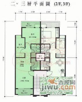 祈福新邨A区5室2厅3卫192㎡户型图