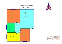 吉祥北园2室1厅1卫77㎡户型图