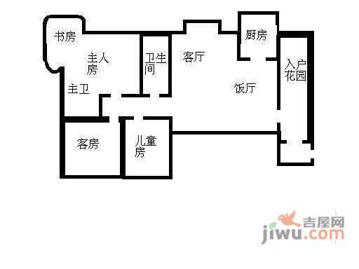 翡翠绿洲3室2厅2卫192㎡户型图