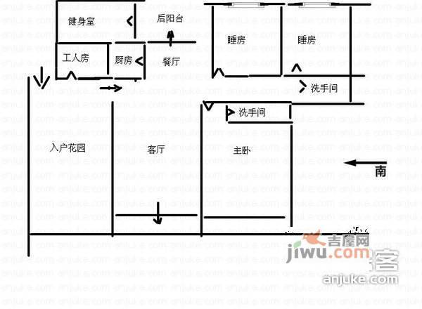 翡翠绿洲4室2厅2卫230㎡户型图