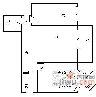 云景花园云景名都2室1厅1卫82㎡户型图