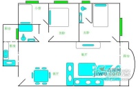 云景花园云景名都3室1厅2卫户型图