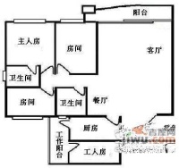广州保利花园4室2厅2卫145㎡户型图
