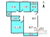 广州保利花园3室2厅1卫106㎡户型图