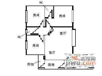 广州奥林匹克花园5室2厅3卫165㎡户型图