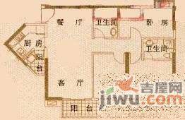 保利心语花园3室2厅2卫137㎡户型图