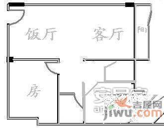 侨诚花园2室2厅1卫62㎡户型图