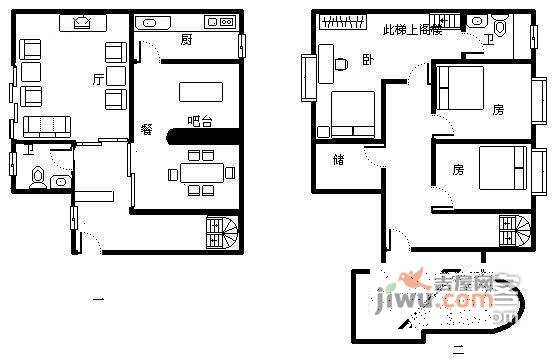 新康花园4室3厅2卫154㎡户型图