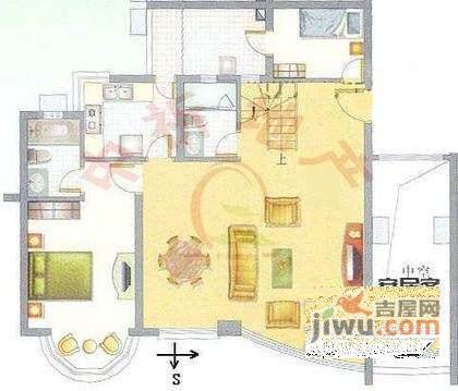 祈福新邨山泉居5室2厅3卫203㎡户型图