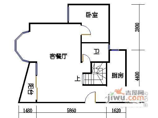 祈福新邨山泉居4室2厅3卫户型图