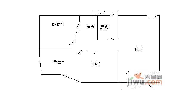 海龙湾3室1厅2卫137㎡户型图