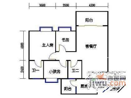 顺德碧桂园芷兰湾3室2厅2卫105㎡户型图