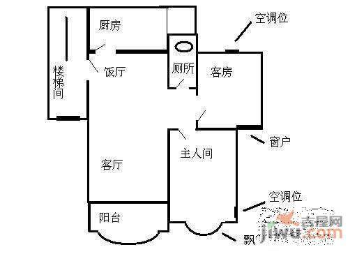 祈福新邨康怡居3室2厅1卫93㎡户型图