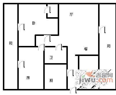 祈福新邨C区3室2厅2卫136㎡户型图