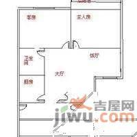 祈福新邨海晴居2室2厅1卫104㎡户型图