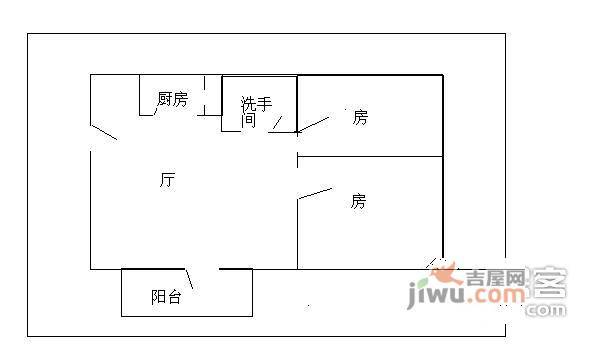 广州碧桂园2室2厅1卫81㎡户型图