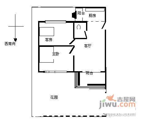 广州碧桂园2室2厅1卫81㎡户型图