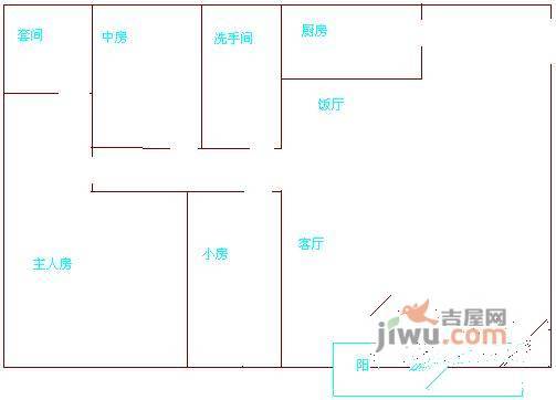 广州碧桂园3室2厅2卫146㎡户型图