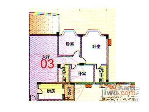 广州碧桂园3室2厅2卫146㎡户型图