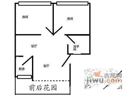 祈福新邨青怡居2室1厅1卫69㎡户型图