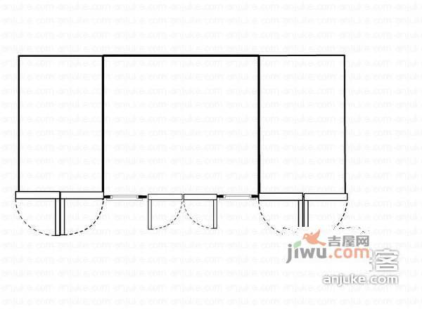 星科路小区1室1厅1卫户型图