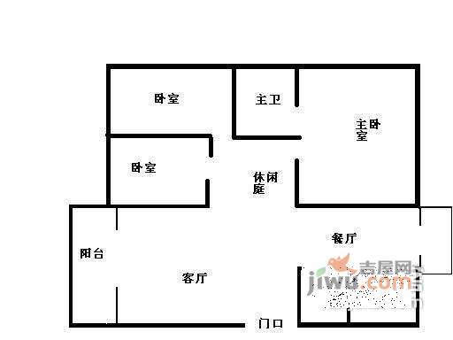 黄金小区3室2厅2卫125㎡户型图