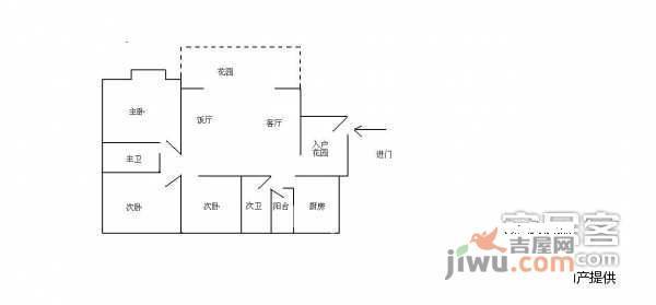 棠湖泊林镇3室2厅2卫208㎡户型图