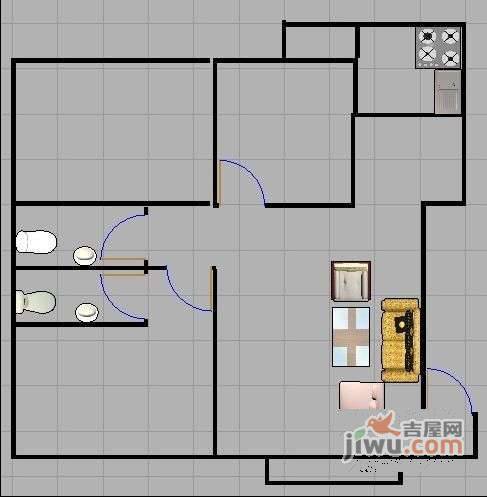 翰林风华3室2厅2卫138㎡户型图