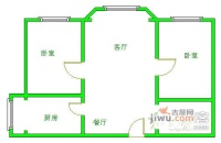 自由新城一期2室2厅1卫86㎡户型图