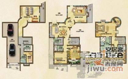 麓山国际圆石滩4室3厅4卫469㎡户型图