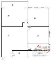 东苑3室1厅1卫70㎡户型图