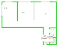 西御大厦2室2厅1卫户型图