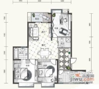 都会风尚3室2厅2卫145㎡户型图