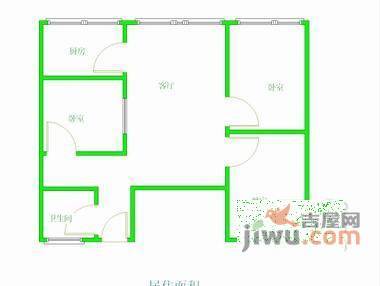 交桂一巷小区3室1厅1卫85㎡户型图